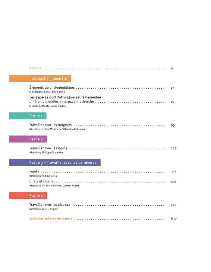 Manuel d'expérimentation animale - La pratique (Tome 1)