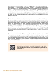 Manuel d'expérimentation animale - La pratique (Tome 2)
