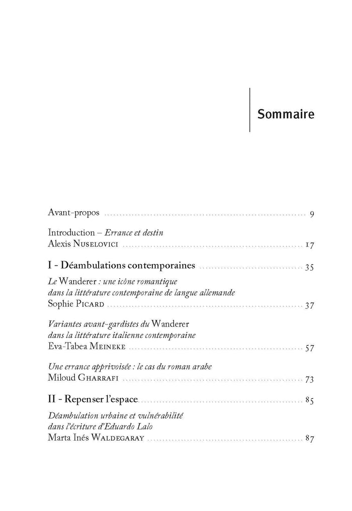 La figure du Wanderer aujourd'hui