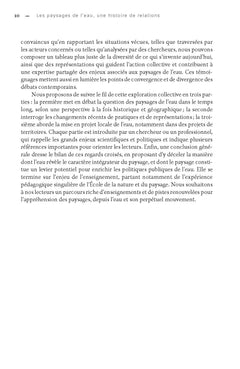Les paysages de l'eau