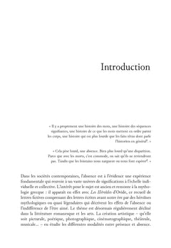 L'impensé de l'absence