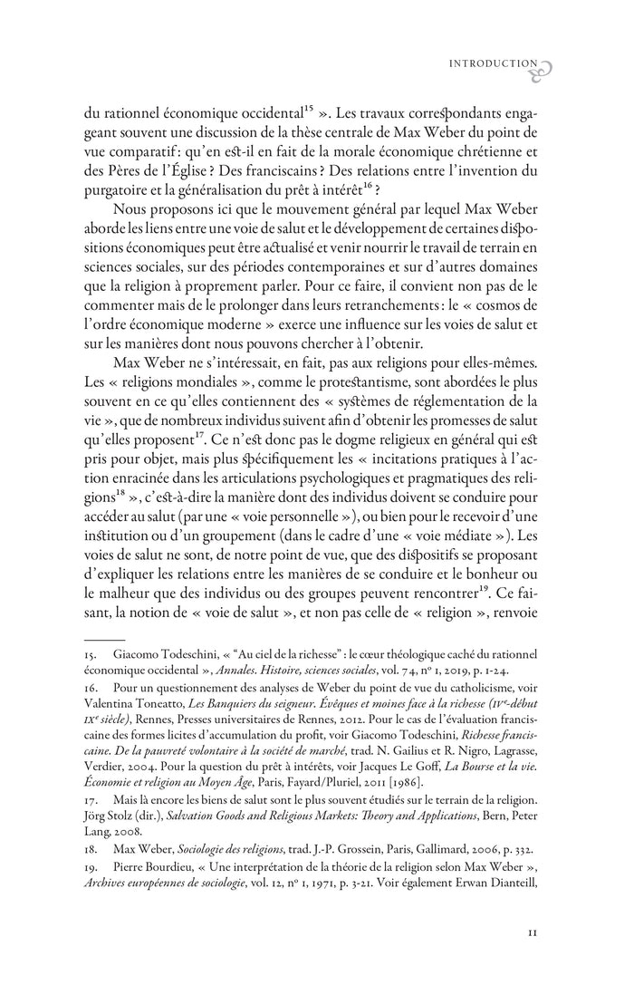 Les comptes du salut