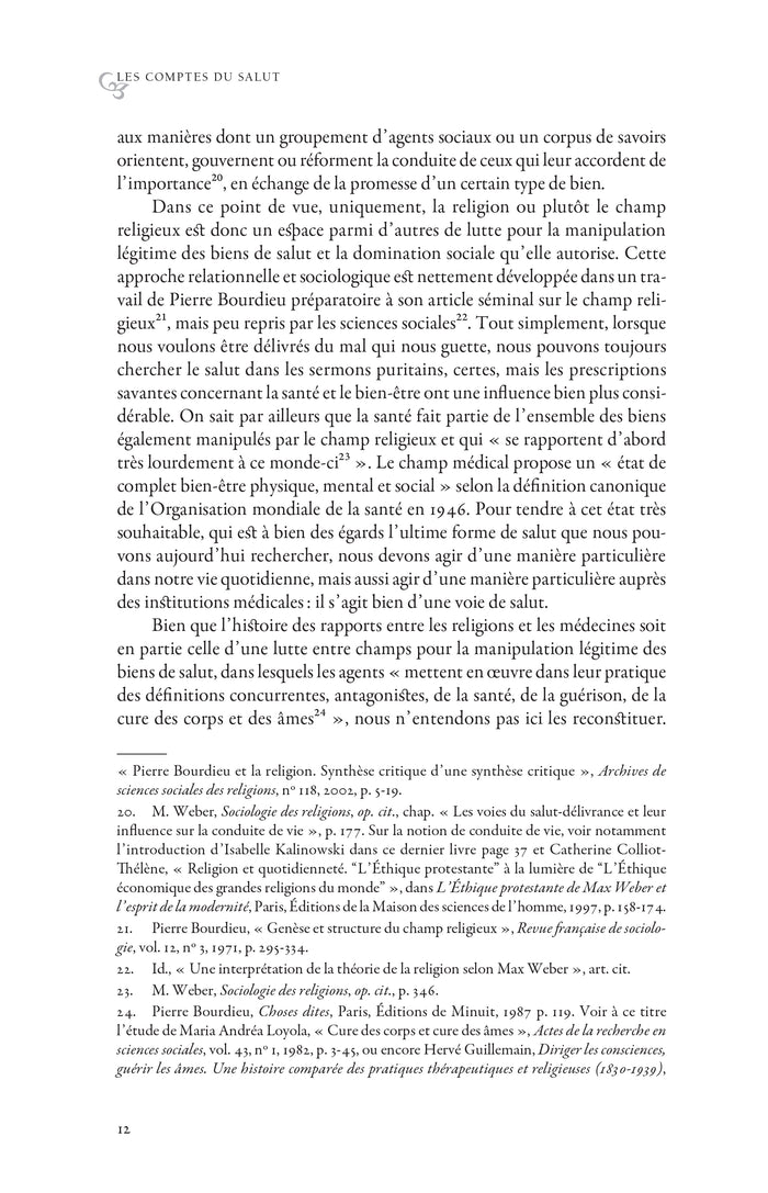 Les comptes du salut