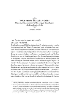 Traces en cases