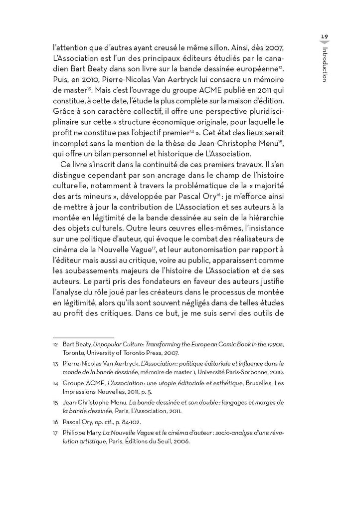 Une histoire de l'Association