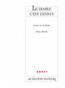 Le diable c'est l'ennui