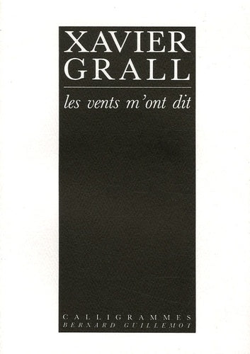 Les vents m'ont dit...