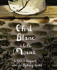 Chat blanc et le moine