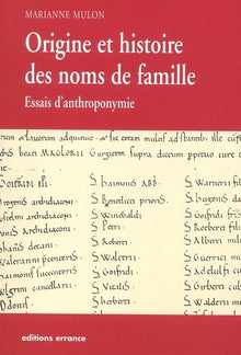 Origine des noms de famille