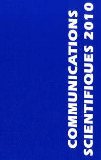 Communications scientifiques MAPAR 2010