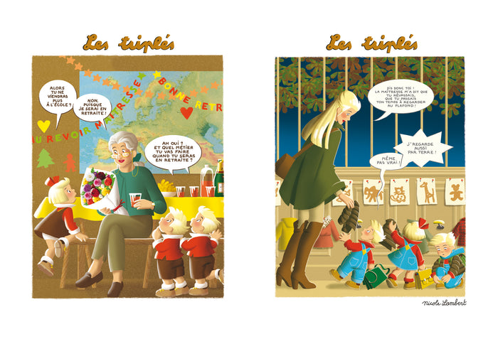 Les Triplés à l'école