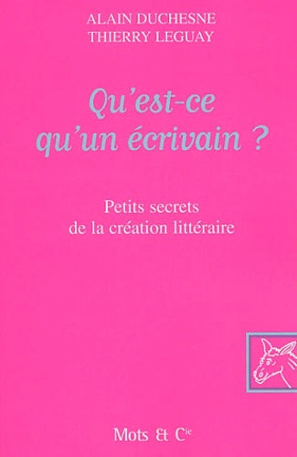 Qu'est-ce qu'un écrivain ? : Petits secrets de la création littéraire