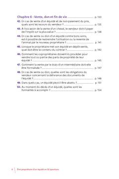 Etre propriétaire d'un équidé en 50 questions