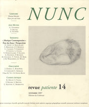 Nunc n°14 Dossier musique contemporaine