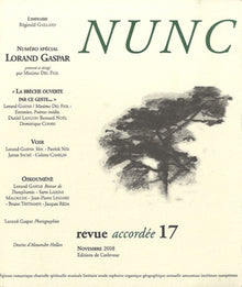 Nunc n°17 Spécial Lorand Gaspar