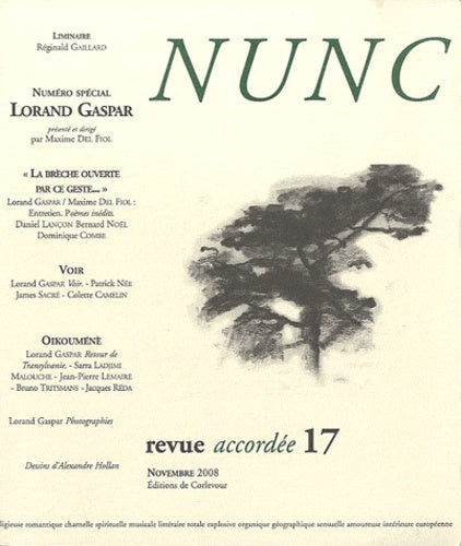 Nunc n°17 Spécial Lorand Gaspar