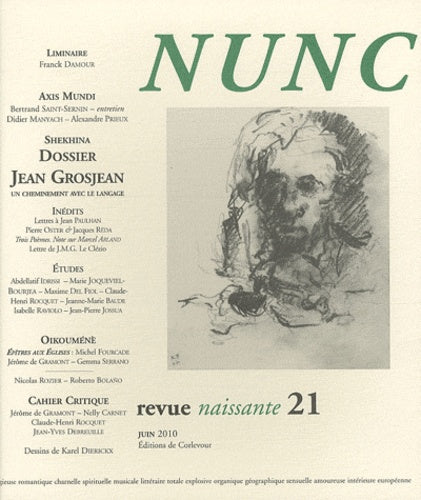 Nunc n°21 Dossier Jean Grosjean