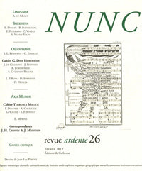 Nunc n°26 Dossier Georges Didi-Huberman