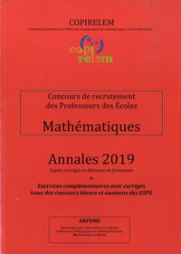 Mathématiques Concours de recrutement des Professeurs des Ecoles