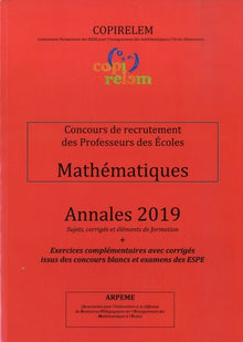 Mathématiques Concours de recrutement des Professeurs des Ecoles