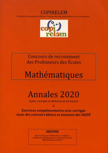 Mathématiques Concours de recrutement des professeurs des écoles