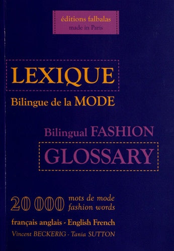 Lexique Bilingue de la Mode