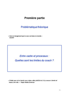Entre cadre et processus