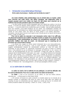 Entre cadre et processus