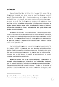 La vente d'immeubles en etat futur d'achevement au Maroc