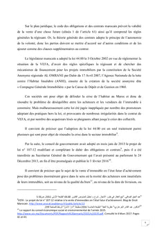 La vente d'immeubles en etat futur d'achevement au Maroc