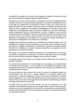La qualité au service des entreprises