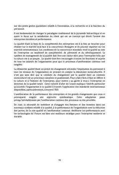 La qualité au service des entreprises