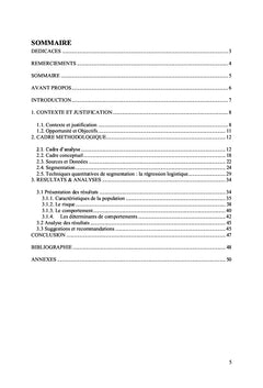 Déterminants psychosociaux de l'utilisation des préservatifs masculins