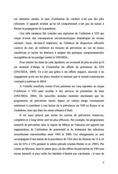 Déterminants psychosociaux de l'utilisation des préservatifs masculins