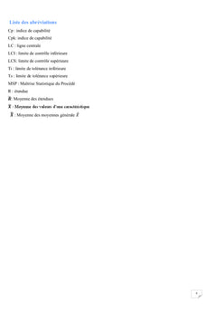 Maîtrise statistique des procédés