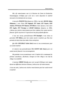 Etudes des peuplements ichtyologiques de la lagune Ono