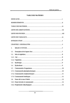 Etudes des peuplements ichtyologiques de la lagune Ono