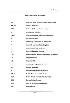 Etudes des peuplements ichtyologiques de la lagune Ono