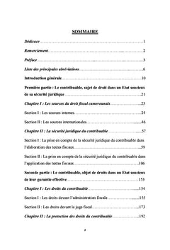 La situation juridique du contribuable au Cameroun