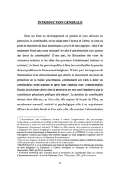 La situation juridique du contribuable au Cameroun