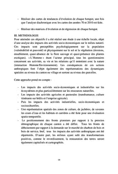 Les Hotspots ou zones impactées positivement et négativement au Tchad