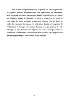 Le diagnostic territorial : Etat des lieux de la ville d'Inezgane