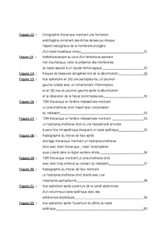 Complications pleurales des kystes hydatiques thoraciques