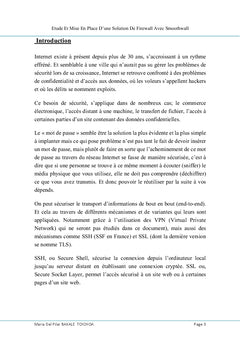 Etude et mise en place d'une solution de Firewall avec Smoothwall