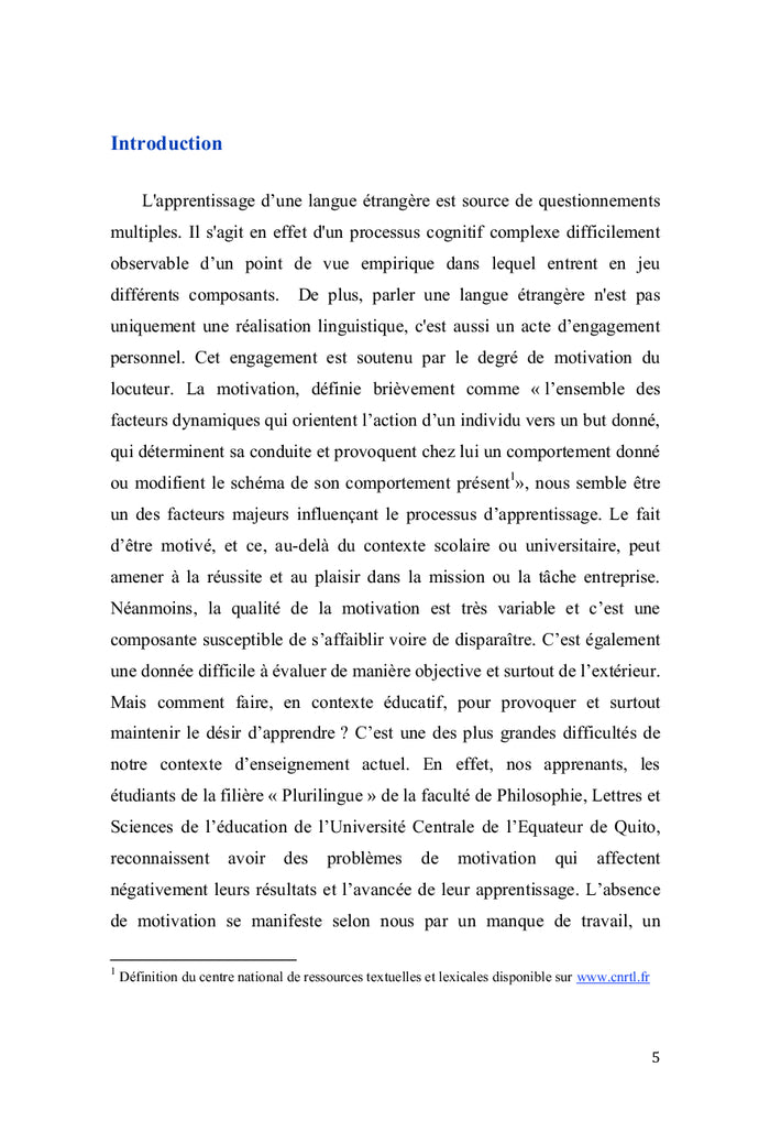 Simulation globale, motivation et implication de l'apprenant