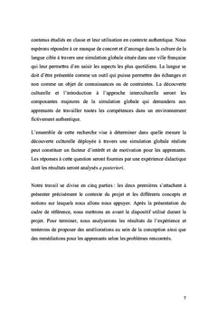 Simulation globale, motivation et implication de l'apprenant