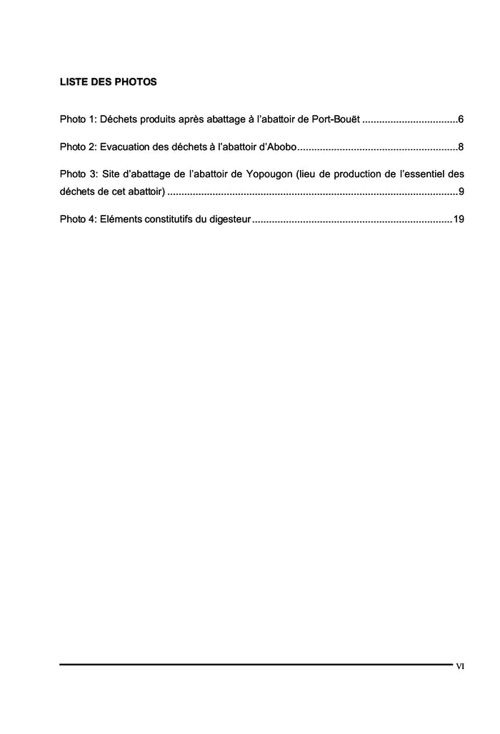 Valorisation de la bouse de vache par production de biogaz A Abidjan