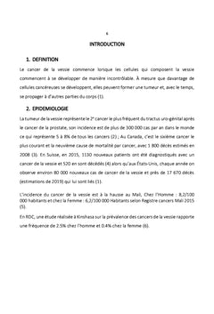 Le cancer de la vessie