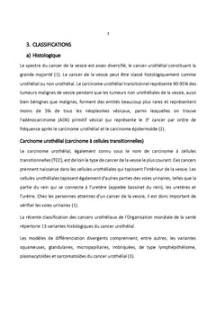 Le cancer de la vessie