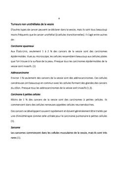 Le cancer de la vessie